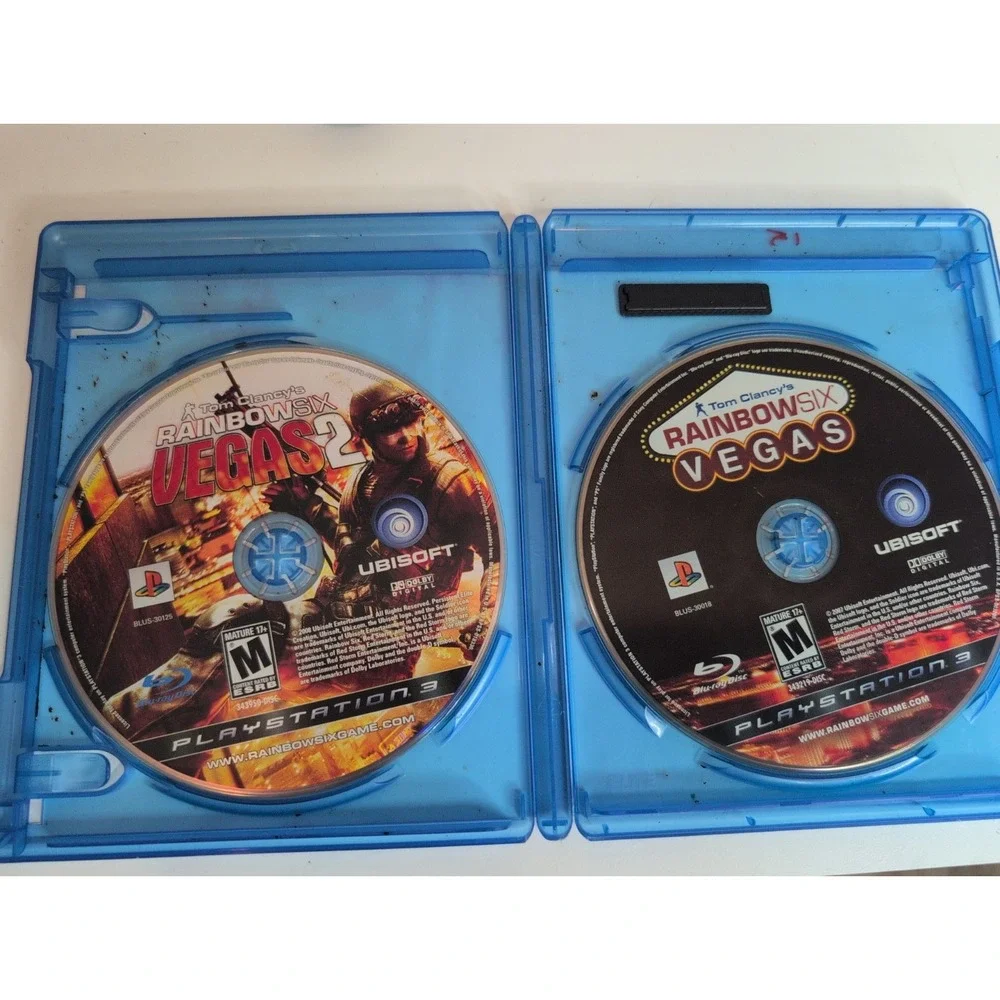 Lot Of 2 PS3 Games Rainbow Six Vegas & Vegas 2